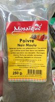 Poivre noir moulu