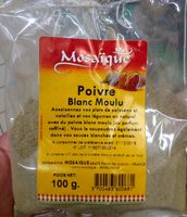 Poivre blanc moulu