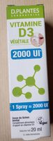 Vitamine D3 végétale en spray