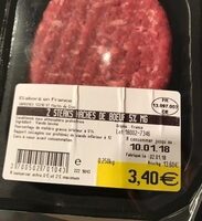 Steaks hachés de boeuf 5% MG