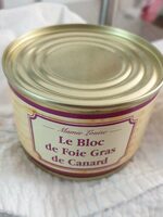 Le bloc de foie gras de canard
