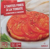 Tartes fines à la tomate & moutarde à l'ancienne