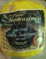 Foie gras de canard du Sud-Ouest mi-cuit nature