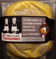 Le Foie gras de canard entier mi-cuit du sud-ouest aux 3 poivres