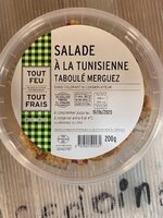 Salade tunisienne taboulé merguez