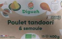 Poulet tandori et semoule