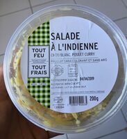 Salada a l'Indienne - Chou blanc, poulet curry