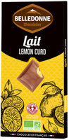 Tablette chocolat lait lemon curd