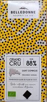 Tablette noir 88% St-Domingue Grand Cru au sucre de coco