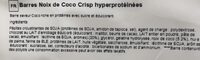 Barre Noix de Coco Crisp Hyperproteinées
