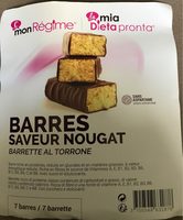 Barres saveur nougat