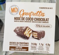 Gaufrettes noix de coco chocolat