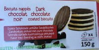 Biscuit nappé chocolat noir