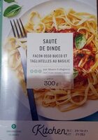 Sauté de dinde façon osso bucco et tagliatelles