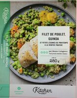Filet de poulet, quinoa et petits légumes de printemps à la menthe fraîche
