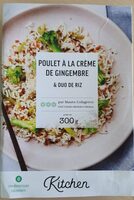 Poulet à la crème de gingembre duo de riz