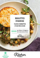Boulettes d'agneau, Flan de courgettes et ses pois chiche