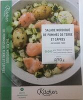 Salade nordique de pommes de terre et câpres au saumon fumé