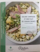 Salade Campagne et son filet de canard émincé et petits légumes
