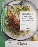 Coeur de filet de Merlu sauce Chilienne "pebré" et petites pommes de terre