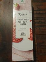 Cookies rose aux fruits rouges