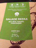 Salade repas ble feta concombre tomate
