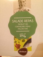 Salade repas thon et ses châtaignes d'eau façon thaï
