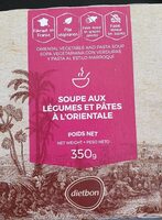 Soupe Orientale aux légumes et pates