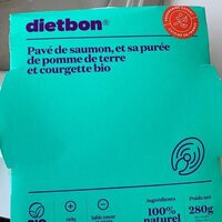 Pavé de saumon, et sa purée de pomme de terre et courgette bio