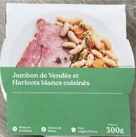 Jambon de Vendée et haricots blancs cuisinés