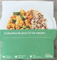 Colombo de porc et riz nature