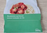 Boulettes au boeuf sauce tomate et riz
