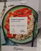 Poulet basquaise et son riz pilaf