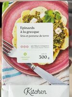 Epinards à la grecque feta et pommes de terre