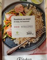 Saumon au miel et soja riz basmati