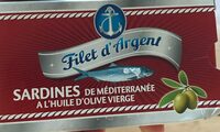 Sardines de mediterranée a l'huile d'olive vierge
