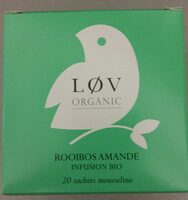 Lov organic, almond rooibos herbal tea