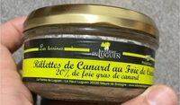 Rillettes de canard au foie de canarf
