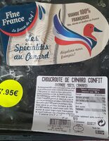 Choucroute de canard confit
