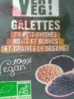 Galettes de pois chiches noirs et blancs