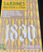 Sardine huile d'Olive et citron