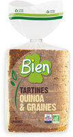 Pain tartines bio* cereales 450g