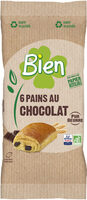 Pain choco bio* x6 270g