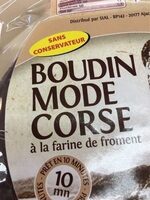 Boudin mode corse