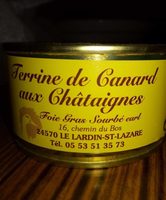 Terrine de canard aux châtaignes