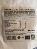 Granola pepites de chocolat 330G