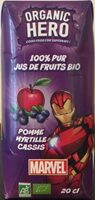 100% Pur Jus de Fruits Bio Pomme Myrtille Cassis