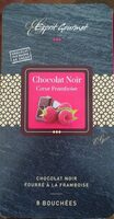Chocolat noir fourré à la framboise