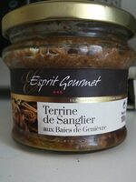 Terine de sanglier aux baies de genievre