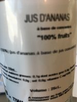 Jus d'Ananas à Base de Concentré